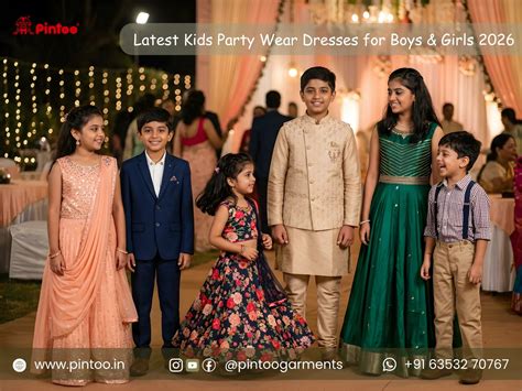 Latest Kids Party Wear Dresses for Boys & Girls 2026 – Pintoo Garments