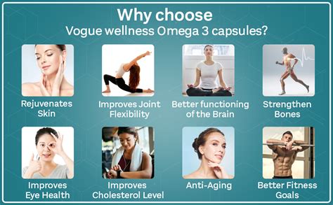 Vogue Wellness Omega 3 Fish Oil 600mg | High Strength EPA 462mg & DHA ...
