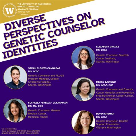 Genetic Counselor Panel on 1/26/2024 | UW Genetic Counseling Graduate Program