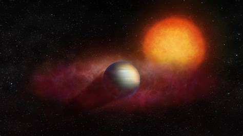 James Webb catches a giant helium cloud pouring off a puffy planet | ScienceDaily
