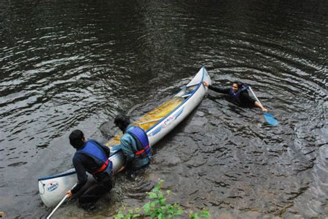 Image result for Capsized Canoe Self-Rescue