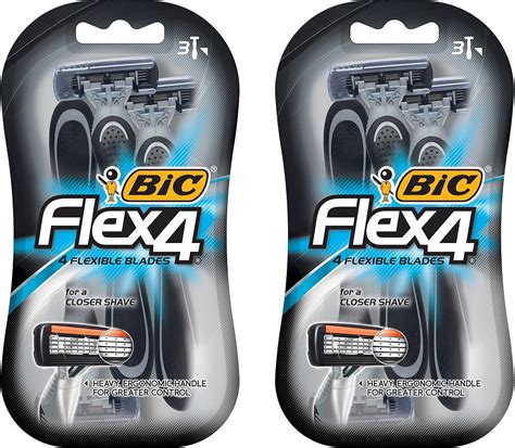 Amazon.com: BIC Flex 5 Disposable Razors for Men, Long-Lasting 5-Blade ...