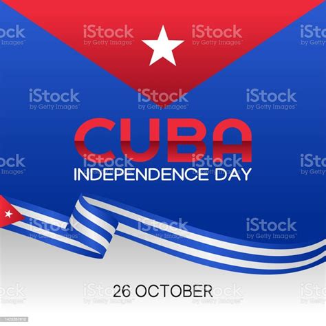 Cuba Independence Day Vector Illustration Suitable For Greeting Card ...