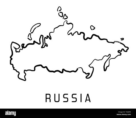 Printable Outline Map Of Russia