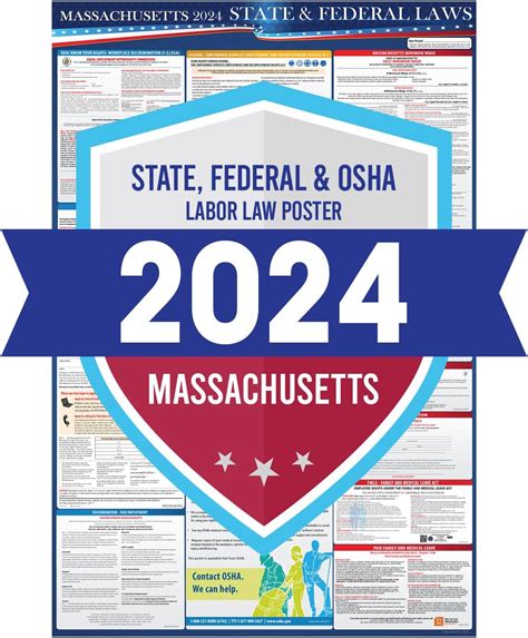 Amazon.com : 2024 Massachusetts State and Federal Labor Laws Poster ...