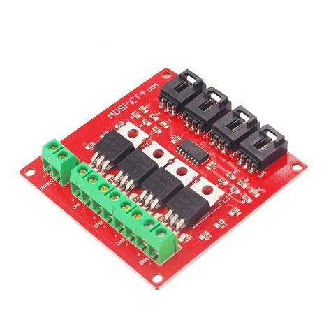 MOSFET Irf 4-Channel MOSFET Switch Module IRF540 V2.0+ — Button Control ...