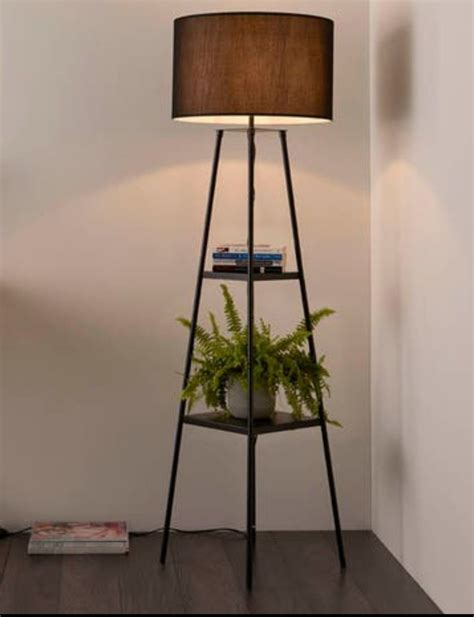 Modern Floor Lamp with Shelf