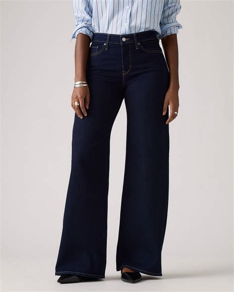 318 Shaping Wide Leg Women's Jeans - Dark Wash | Levi's® CA