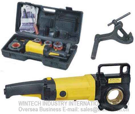 Image result for Using a Portable Electric Pipe Threader