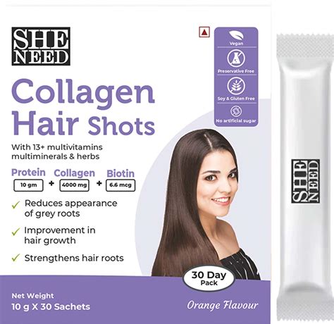 Buy SHENEED COLLAGEN SKIN SHOT PROTEIN, COLLAGEN & BIOTIN 30 SACHET ...