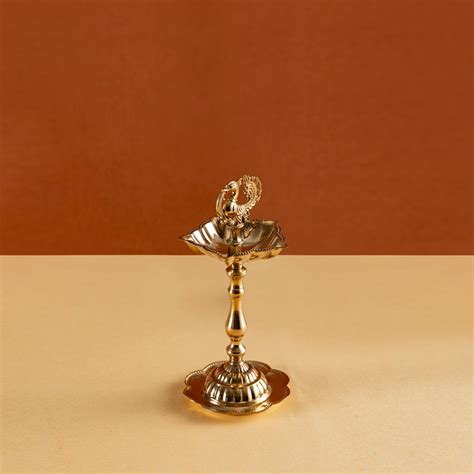 Tall peacock Diya – Indecraft