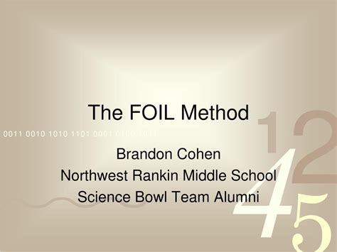 Image result for FOIL method Tutorial