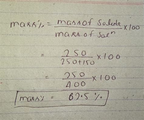 A syrup is prepared by dissolving 250 g sucrose in 150 g of water ...