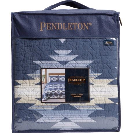 Pendleton King Moonlit Mesa Coverlet Set - Navy - Save 44%