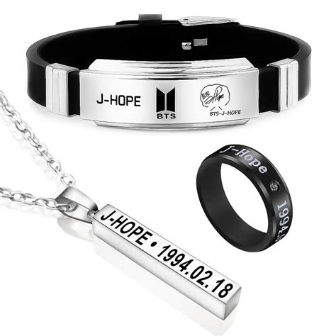 Buy University Trendz BTS J-Hope Combo - Kpop J-Hope Signature Bracelet ...