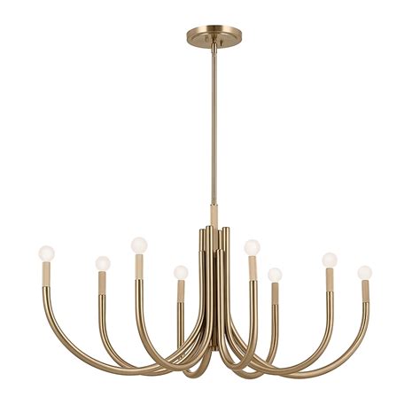 Kichler Odensa 8-Light Gold Modern/Contemporary Chandelier in the ...