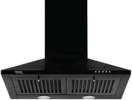 Faber 60 cm 1000 m³/hr Kitchen Chimney (HOOD PLUTO PB BF BK 60, Baffle ...