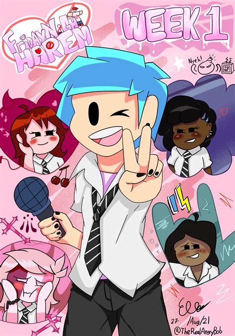 Friday Night Harem Cover : u/FNF_BF_r34