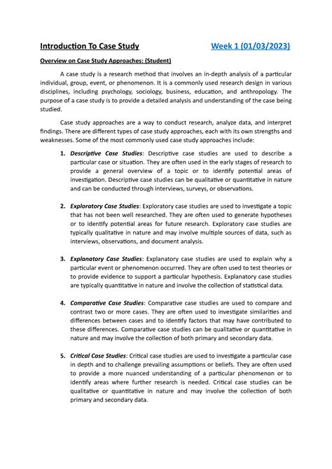 Image result for Case Study Introduction Paragraph