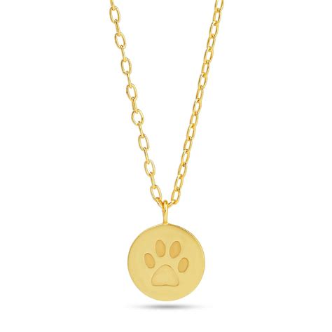 Dog Paw Print Necklace – La Vitá Jewels