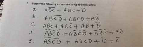 Image result for Simplify Using Boolean Algebra ABC ABC ABC ABC