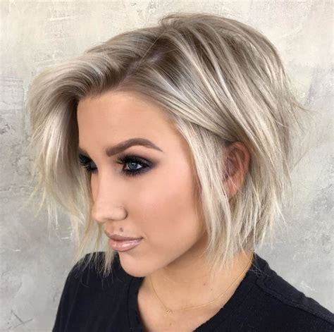 Blonde Choppy Bob | Bob hairstyles for fine hair, Bob haircut for fine ...