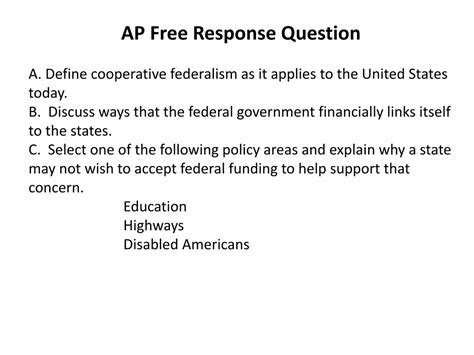 PPT - AP Government: Federalism PowerPoint Presentation, free download ...