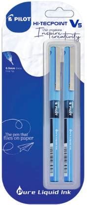 PILOT V5 Pen (Pack of 2 )Blue Roller Ball Pen - Buy PILOT V5 Pen (Pack ...