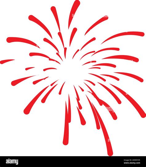 Red Firework Clipart