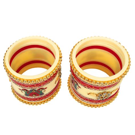 Buy Online Chuda Set Handmade Gold Plated Red Bangle for Women & Girls ...