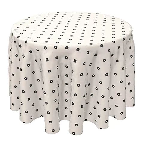 Round Tablecloth, 100% Cotton, 60 Round", Repeat Dot Design