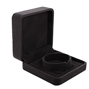 Segolike Gray Velvet Bangle Watch Gift Square Box Case Jewelry Display ...