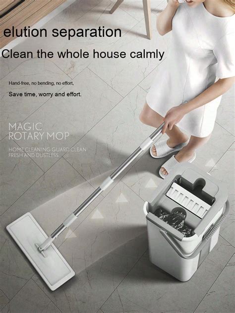 1 Set, Juego de fregona y cubo de limpieza para el hogar, Almohadilla ...