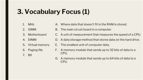 Computer Memory Unit and Short Form 的图像结果