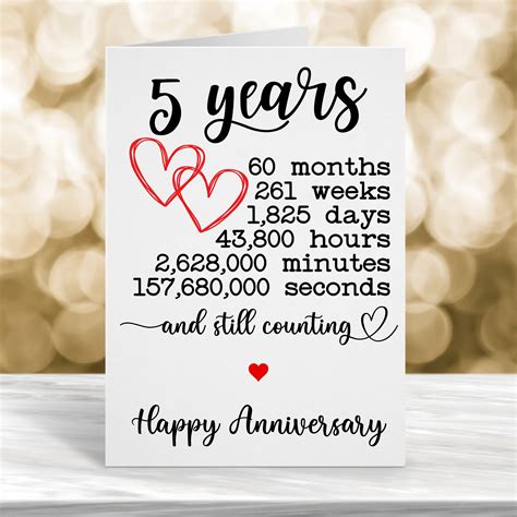 Happy 5 Year Anniversary 5 Years Anniversary Vector Art PNG, Happy 5