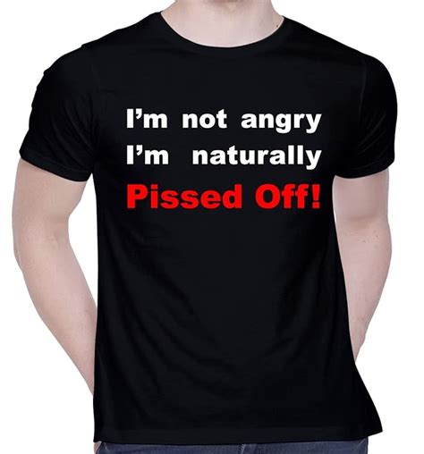 CreativiT Graphic Printed T-Shirt for Unisex I'm not Angry Tshirt ...