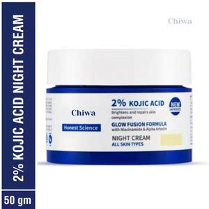 CHIWA 2% Kojic Acid Night Cream for Gentle Skin Repair and Glow Boost ...