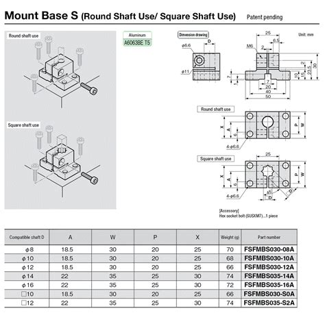 Sensor Bracket Flexible Aluminum / Mounting Base Mounting Base S (for ...