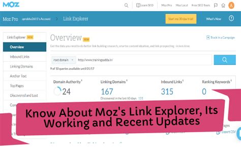 Analyze Your Link Profile With Moz's Link Explorer