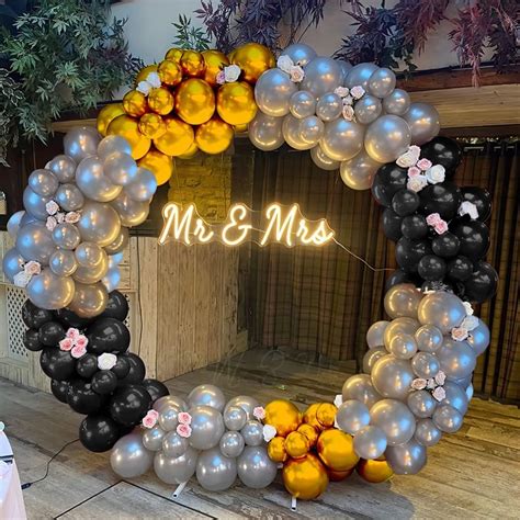 Chocozone Pack of 116 Metallic Balloons Birthday Decoration Items ...