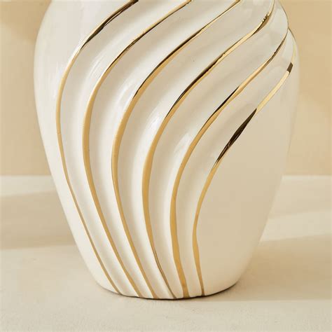 Buy Moksha Ceramic Waves Vase - Large from Home Centre at just INR 2299.0