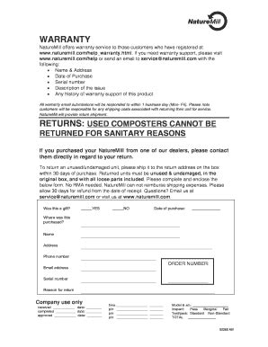 RETURN FORM - Home Depot - Fill and Sign Printable Template Online
