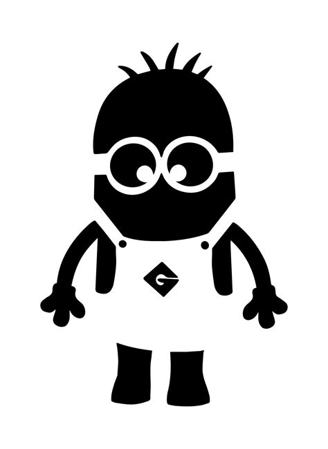 Minion Pumpkin Carving Stencils Templates | Minion pumpkin carving ...