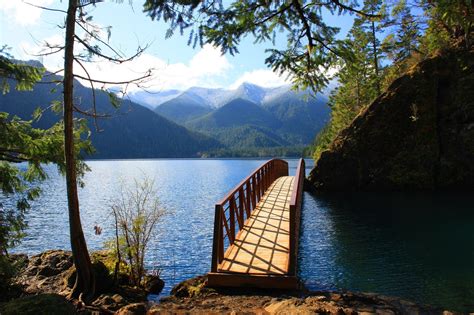 Crossing Lake Crescent | on the | Spruce Railroad Trail | Photo by ...
