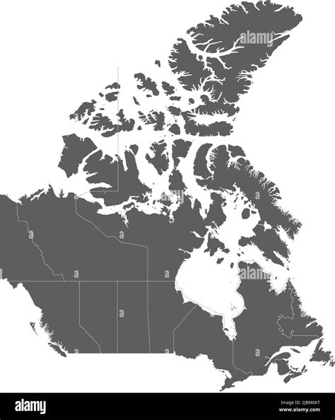 Blank Map Of Canada Provinces