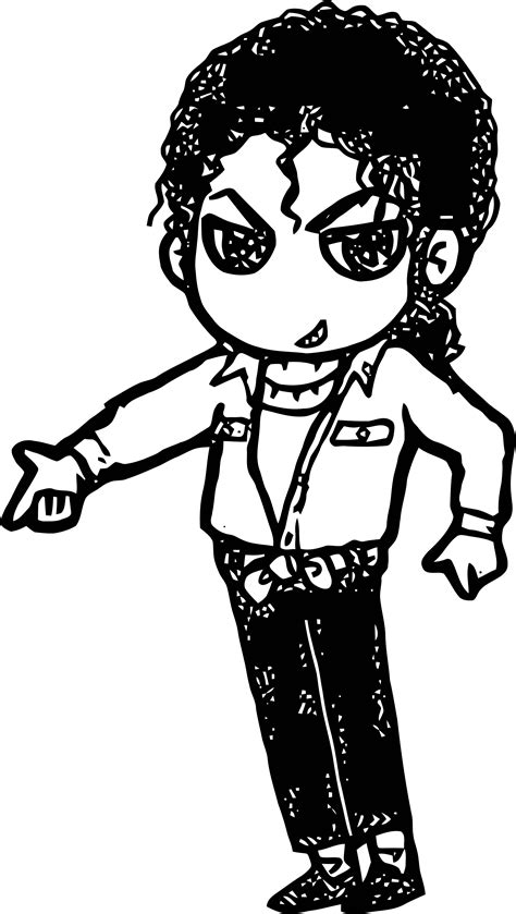 Michael Jackson Printable Coloring Sheets