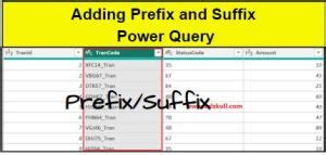 Image result for Prefix From Text Function in Power Query