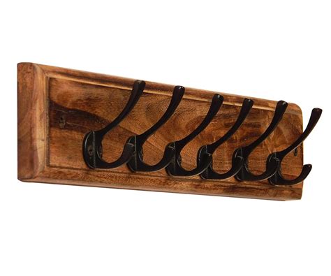 MONDAY MORNING Decorative Wooden Wall Hanger for Room Bathroom,Mango ...