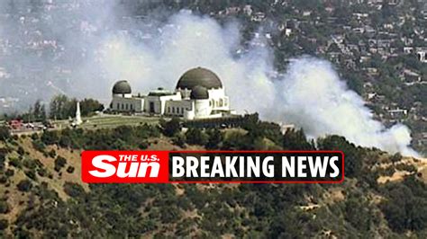 Griffith Park fire today - Smoke visible from Los Angeles' iconic ...