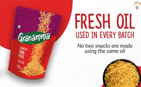 Granamma Crunchy Oma Podi| Pack of 4, 480g| Traditional South Indian ...